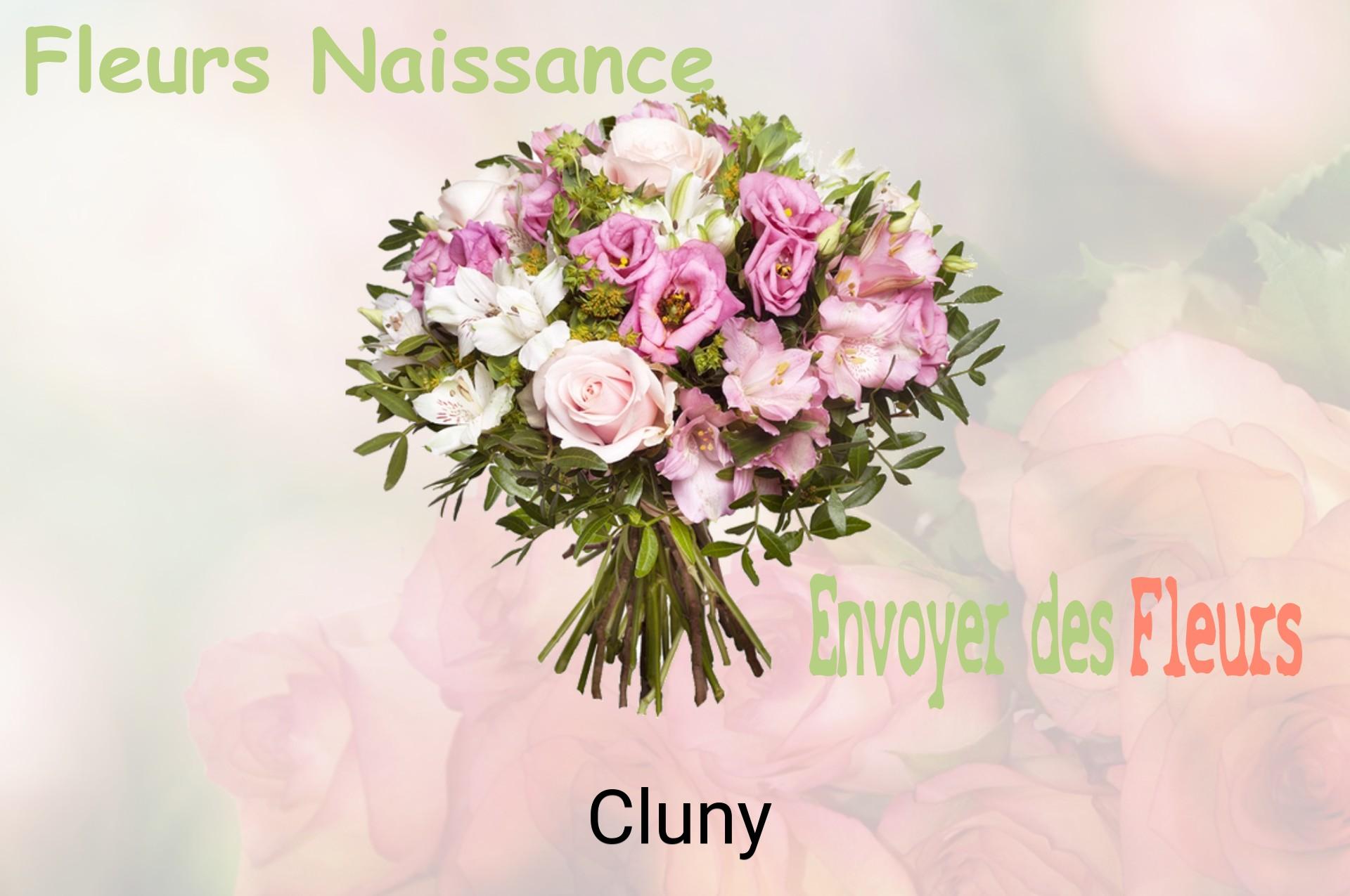 Bouquet de fleurs de naissance livré à Cluny